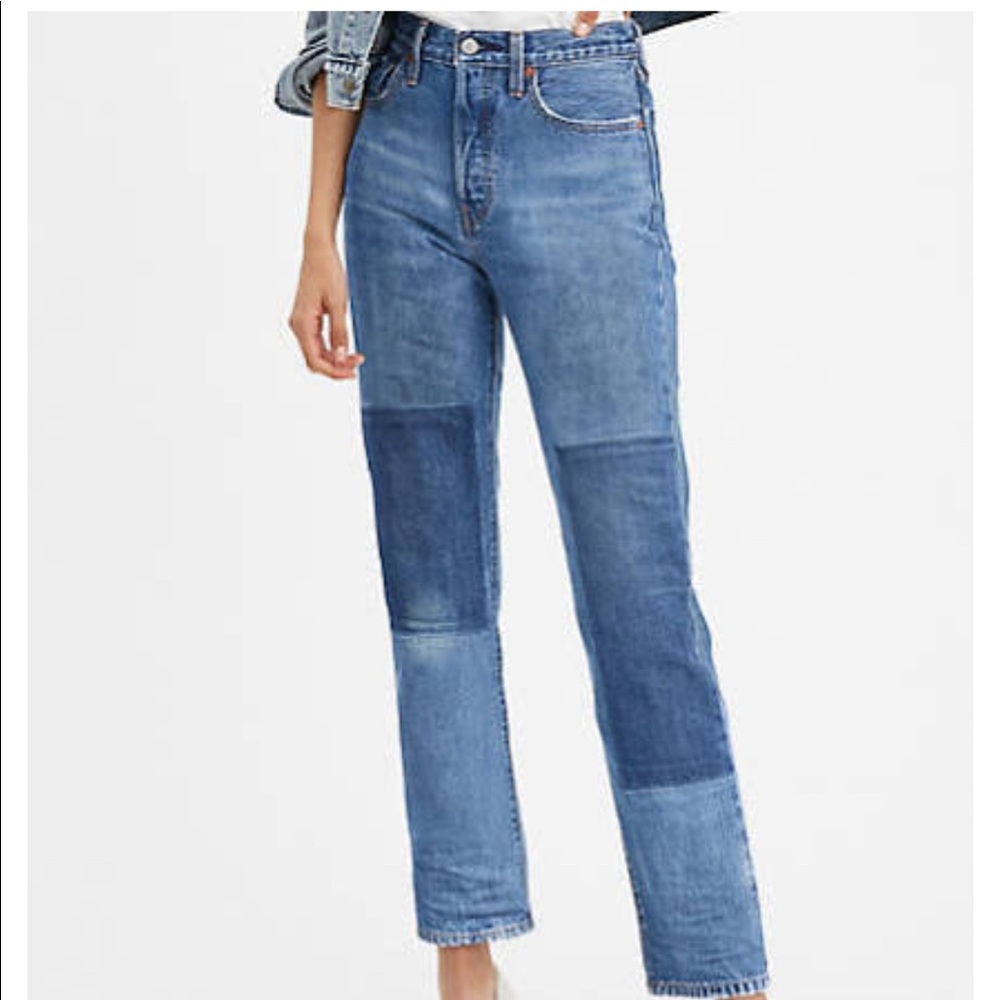 BNWT Levi’s 501 Patchwork Jeans